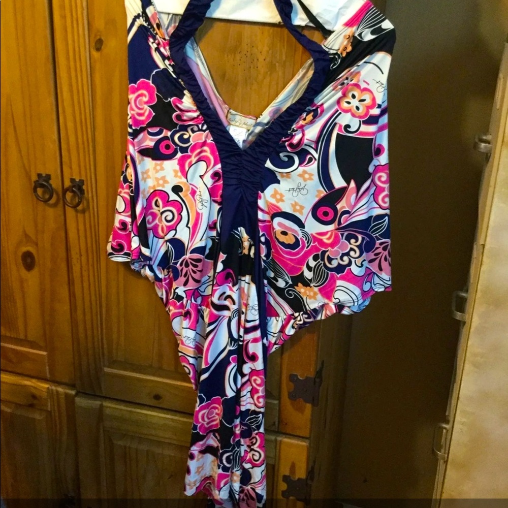 Colorful silky Baby Phat dress